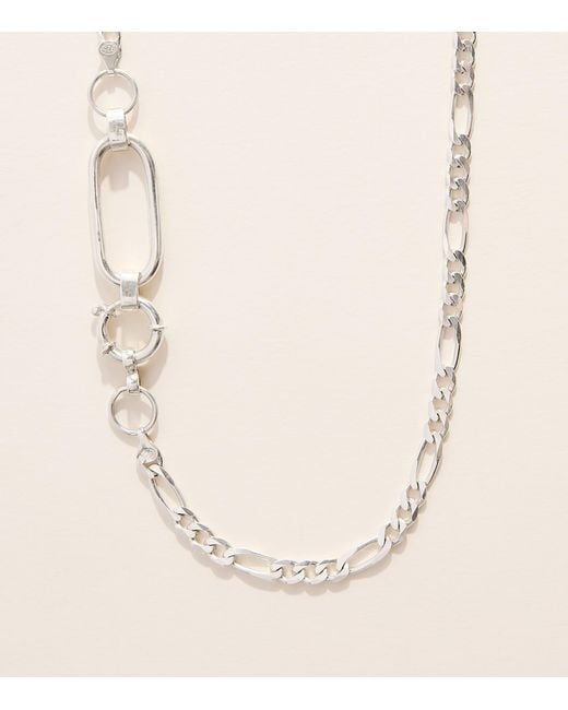 FYR Natural Sterling Anchor Lock Necklace for men