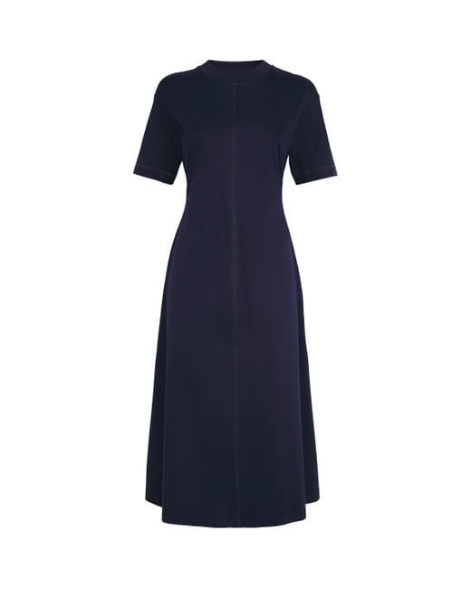MAX&Co. Blue Jersey Midi Dress