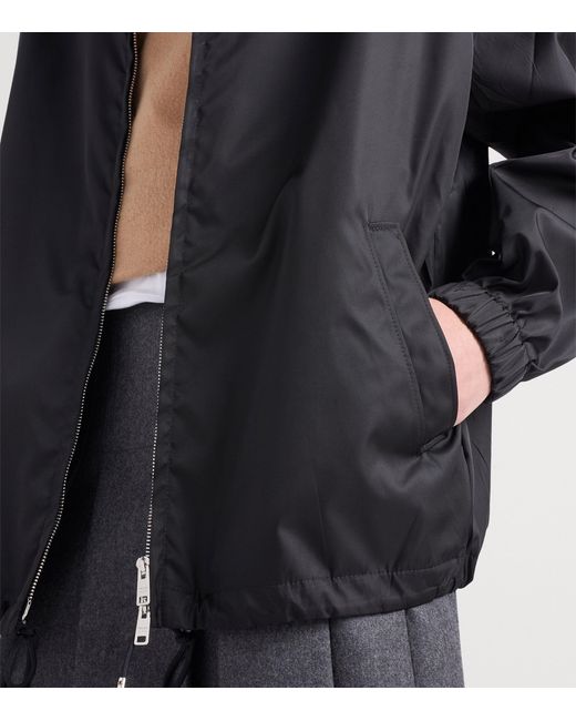 Prada Black Re-Nylon Hooded Jacket