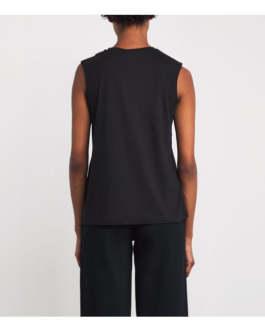 Joseph Black Cotton-Silk Tank Top