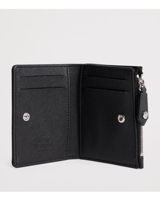 Vivienne Westwood Black Saffiano Leather Card Holder for men