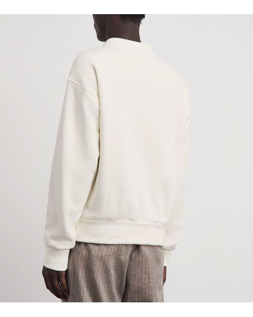 Ralph Lauren White X Wimbledon Fleece Sweatshirt for men