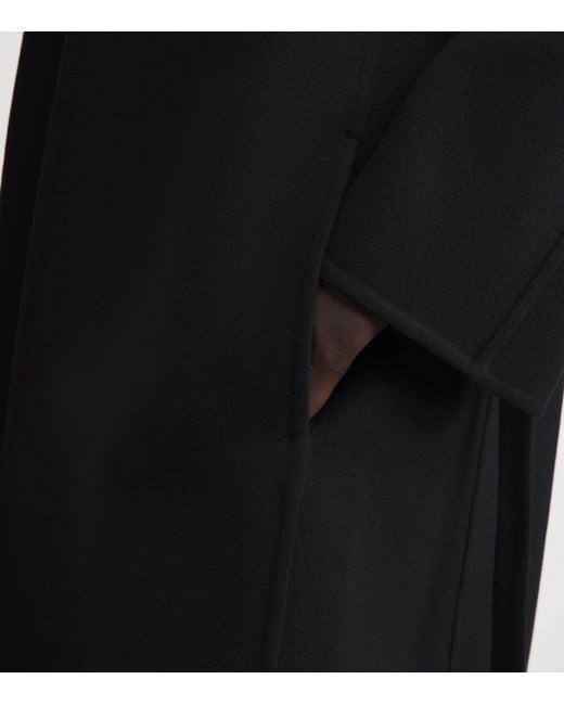 Jil Sander Black Wool Belted Coat
