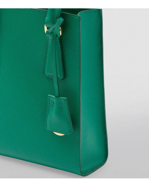 Prada Green Saffiano Leather Top-handle Bag
