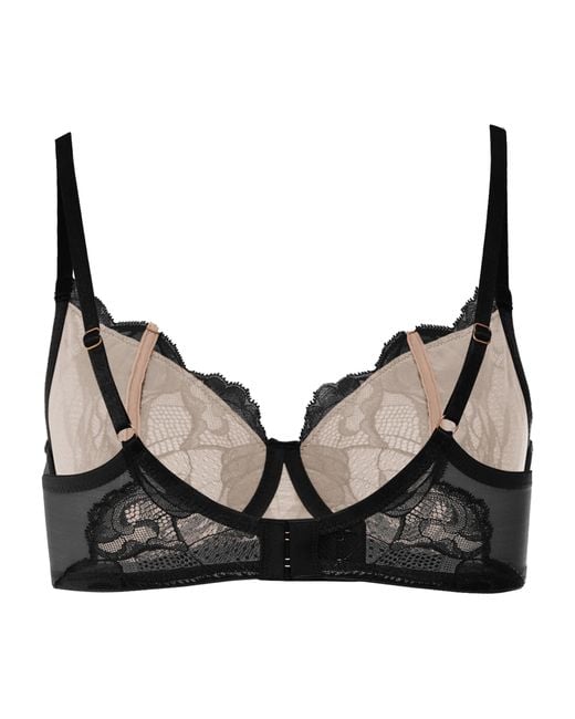 Hanro Black Lace Lysia Underwire Bra