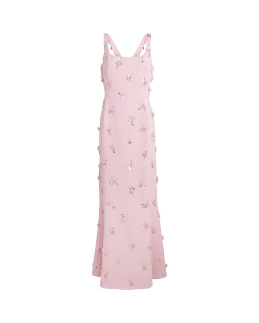 Jonathan Simkhai Pink Embellished Briella Gown