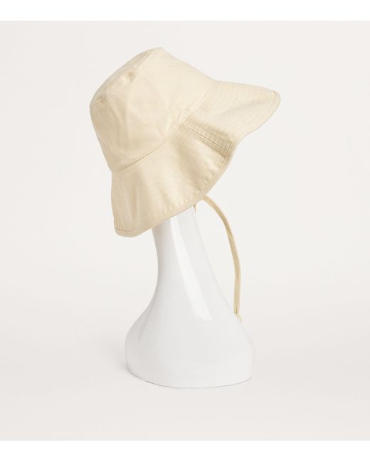 Lack of Color White Cotton Holiday Bucket Hat