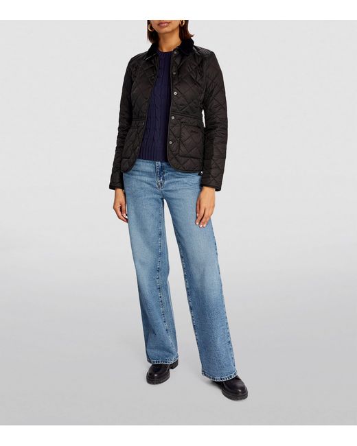Barbour Black Quilted Deveron Jacket