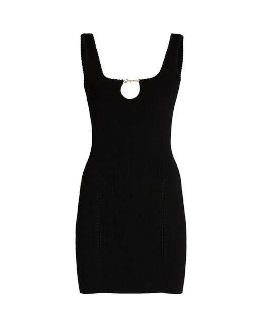 Jacquemus Black Sierra Cut-out Mini Dress