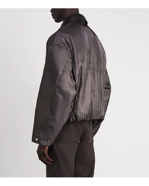 Cole Buxton Gray Platinum Bomber Jacket for men