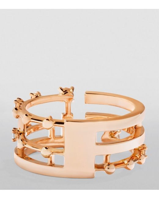 Marli New York Metallic And Diamond Avenues Ring