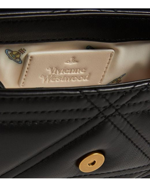 Vivienne Westwood Black Small Leather Hazel Shoulder Bag