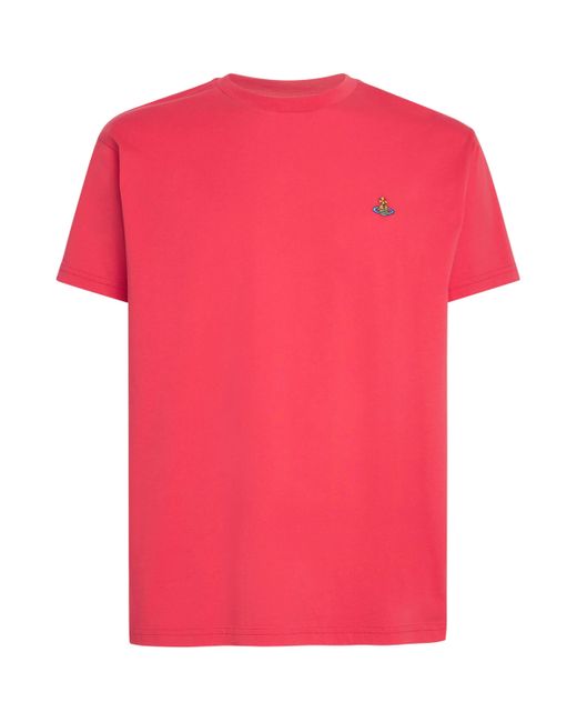 Vivienne Westwood Pink Organic Cotton Orb T-Shirt for men