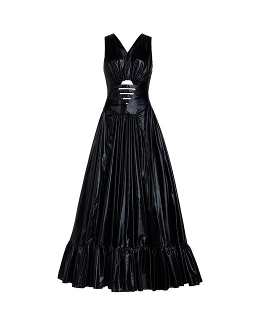 Alaïa Black Cut-Out Deesse Midi Dress