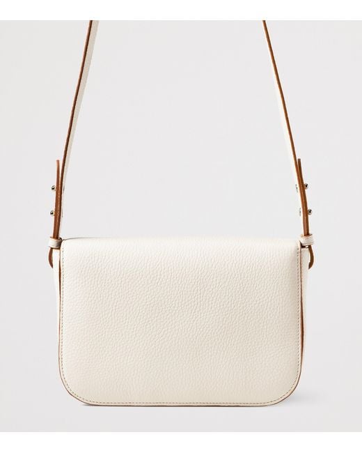 Aspinal Natural Leather Ella Grande Cross-Body Bag