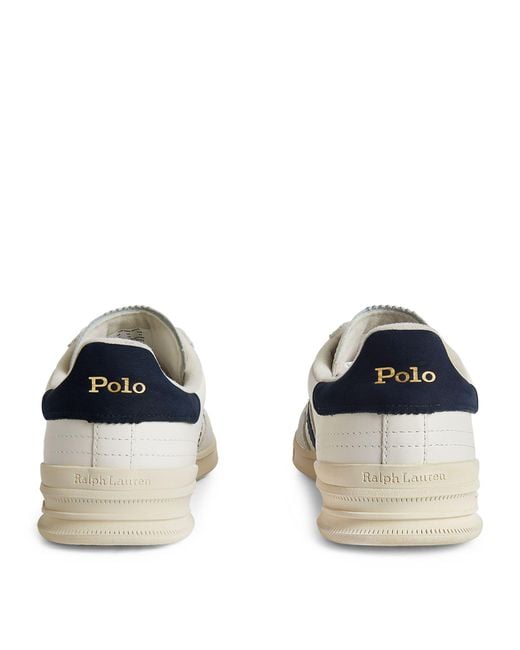 Polo Ralph Lauren Blue Leather Heritage Area Sneakers for men