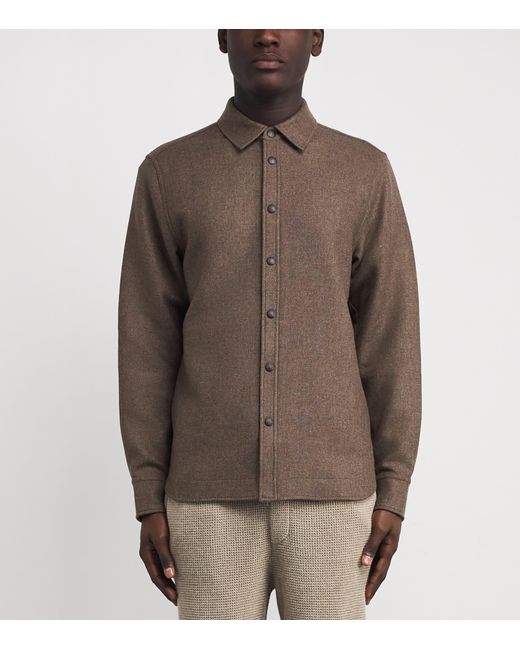 Rag & Bone Brown Wool Chelsea Overshirt for men