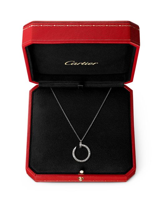 Cartier Metallic And Pavé Diamond Juste Un Clou Necklace