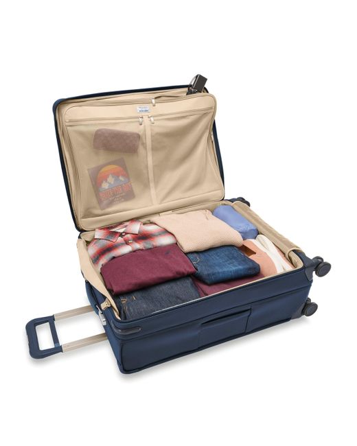 Briggs & Riley Blue Baseline Large Expandbale Spinner Suitcase