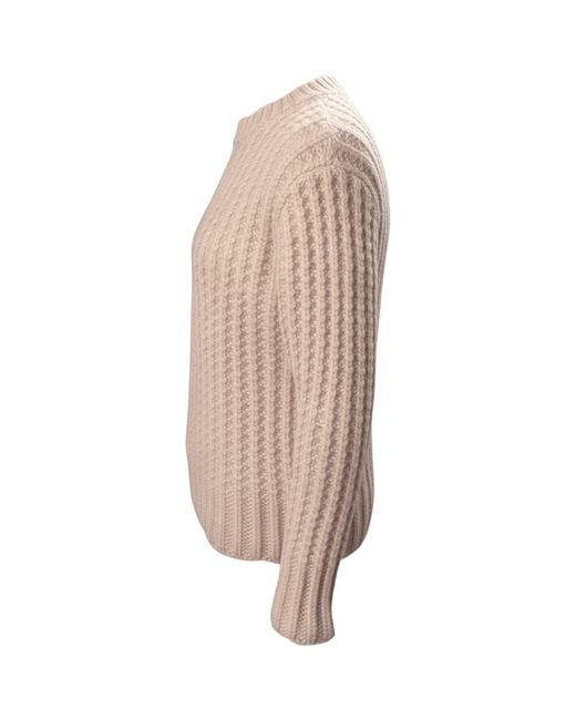 Alan Scott Pink Cashmere Feather Knit Sweater for men