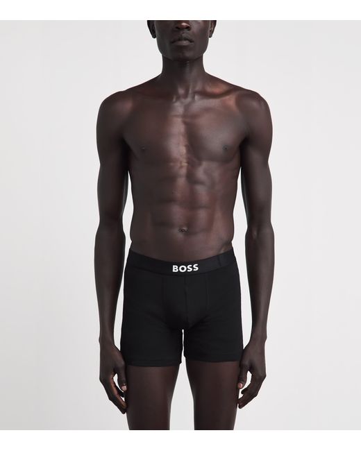 Boss Black Stretch-Cotton One Trunks for men