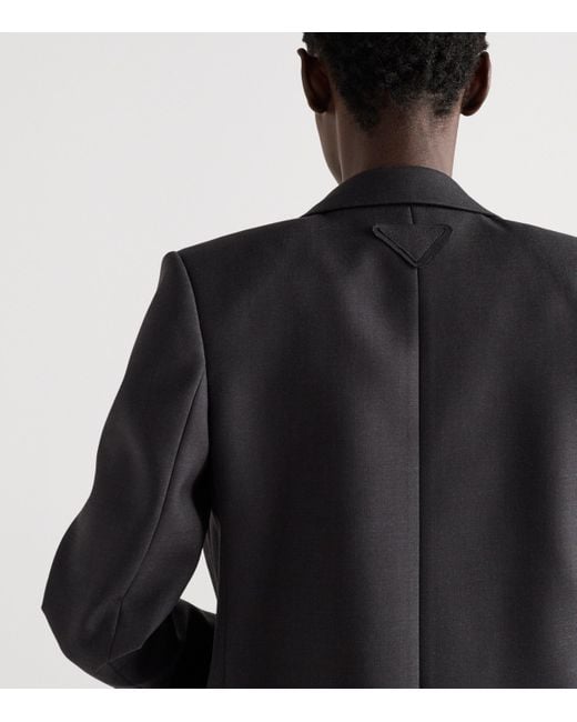Prada Black Wool Gabardine Jacket