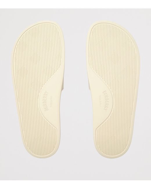 Burberry Natural Logo Slides