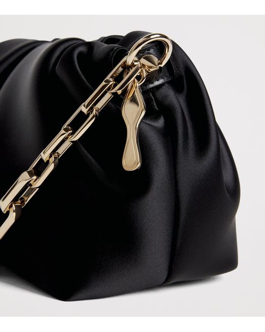 Christian Louboutin Black Eva Small Neoprene Shoulder Bag
