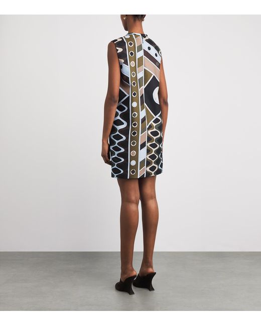Emilio Pucci Black Silk Vivara Mini Dress