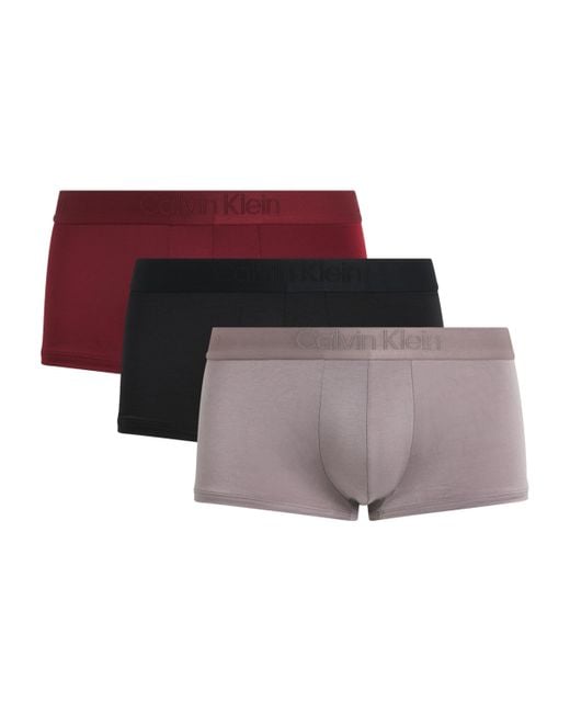 Calvin Klein Purple Low-Rise Trunks for men