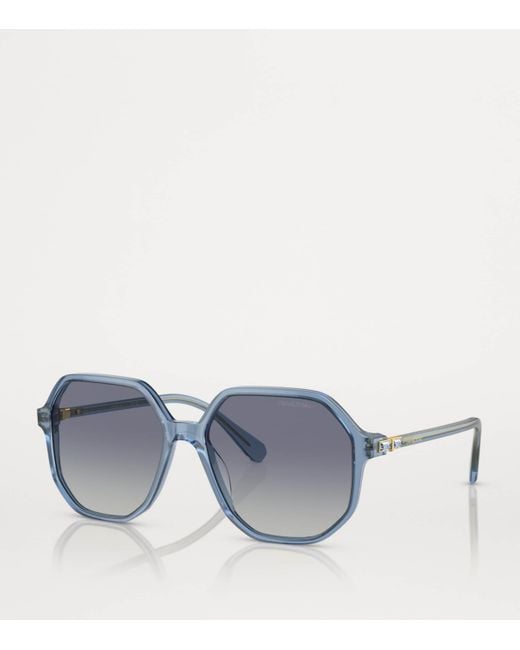 Swarovski Gray Oversized Sk6003 Sunglasses