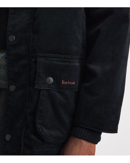 Barbour Blue X Paul Smith Corduroy Beaufort Casual Jacket for men