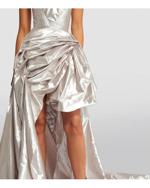 Maticevski White Exclusive Candescence Gown