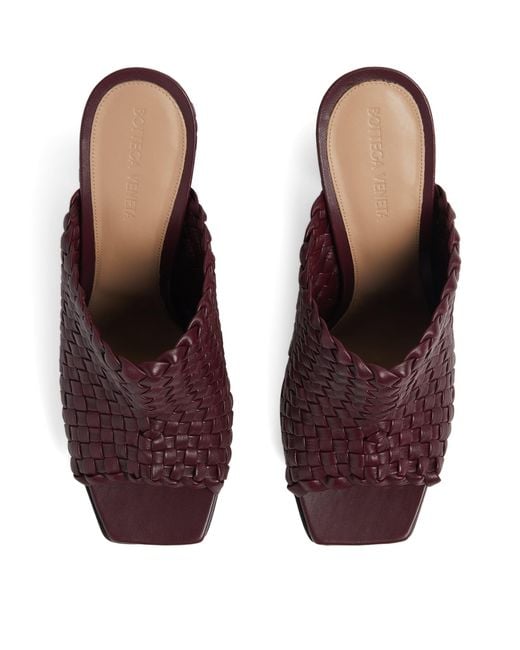 Bottega Veneta Purple Lambskin Canalazzo Mules 100
