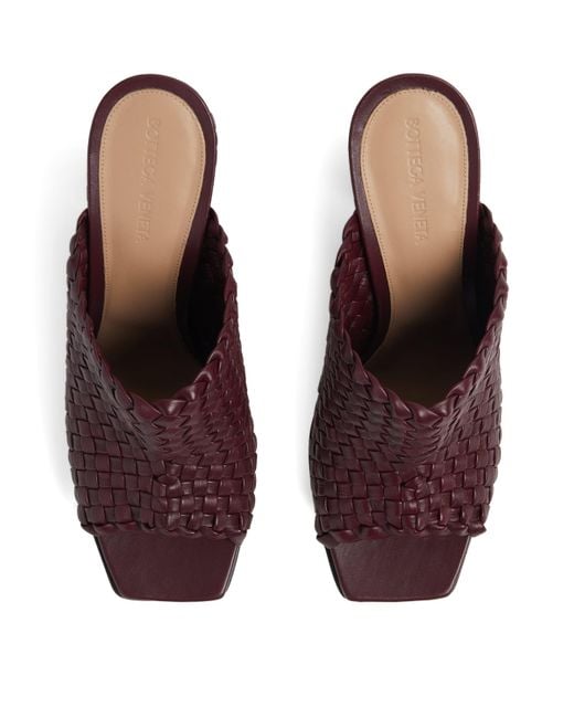 Bottega Veneta Purple Lambskin Canalazzo Mules 100