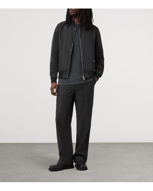 AllSaints Black Reversible Bassett Bomber Jacket for men