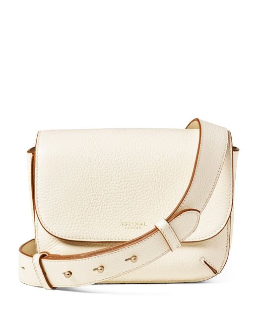 Aspinal Natural Leather Ella Cross-Body Bag