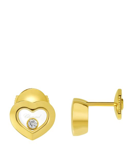 Chopard Metallic And Diamond Happy Diamonds Icons Earrings