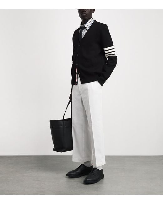 Thom Browne Blue Cotton Stripe Shirt for men