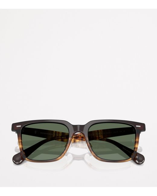 Oliver Peoples Green Rectangular Mr. Federer Ii Sunglasses for men
