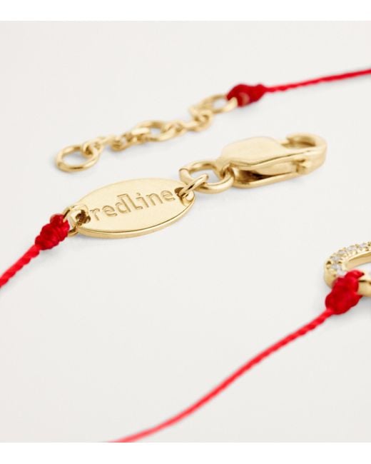 RedLine Red And Diamond Snake String Bracelet