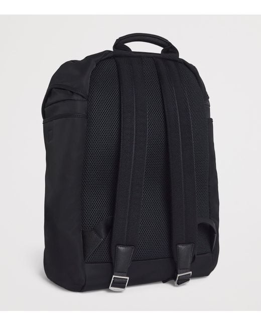 Sandro Black Logo Backpack for men