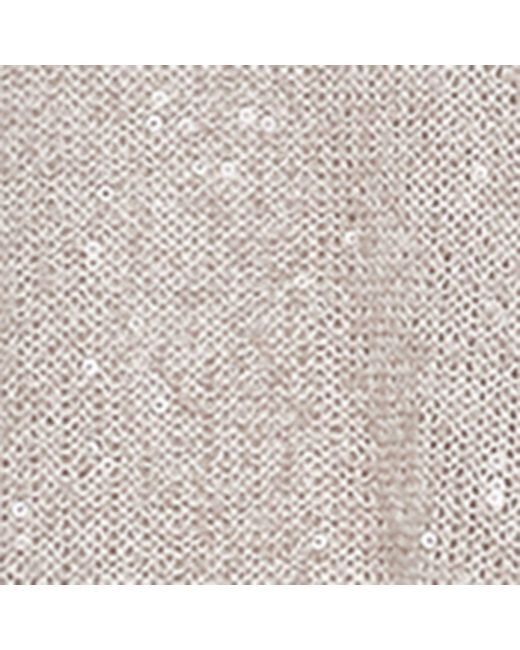 Brunello Cucinelli Gray Linen-cashmere-silk Sequinned Midi Skirt