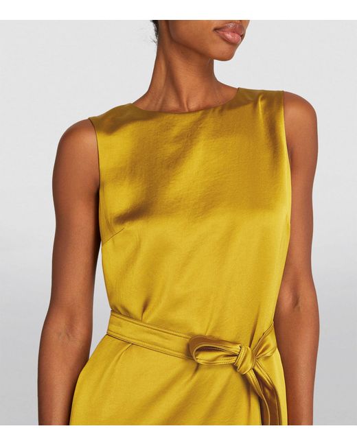 Weekend by Maxmara Yellow Belted Shift Dress