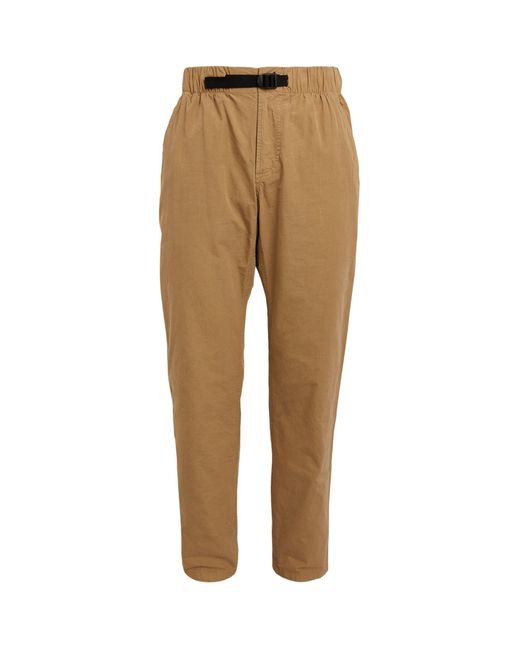 A.P.C. Cotton Belted Youri Trousers in Beige (Natural) for Men - Lyst