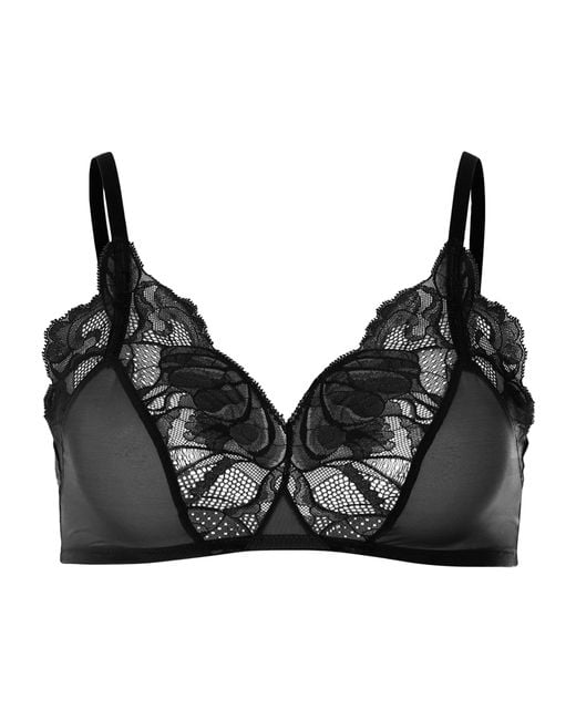 Hanro Black Lysia Soft Cup Bra