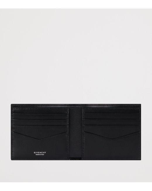 Givenchy Black Leather 8Cc Bifold Wallet for men