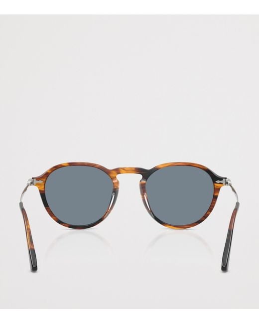 Persol Blue Tortoiseshell Phantos Sunglasses