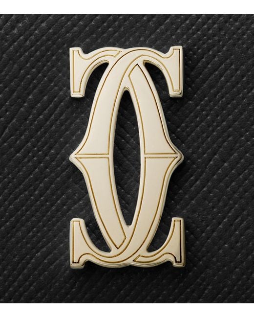 Cartier Black Mini Leather C De Wallet