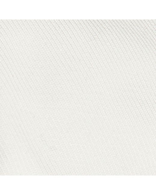 Emporio Armani White Embroidered Logo Baseball Cap for men
